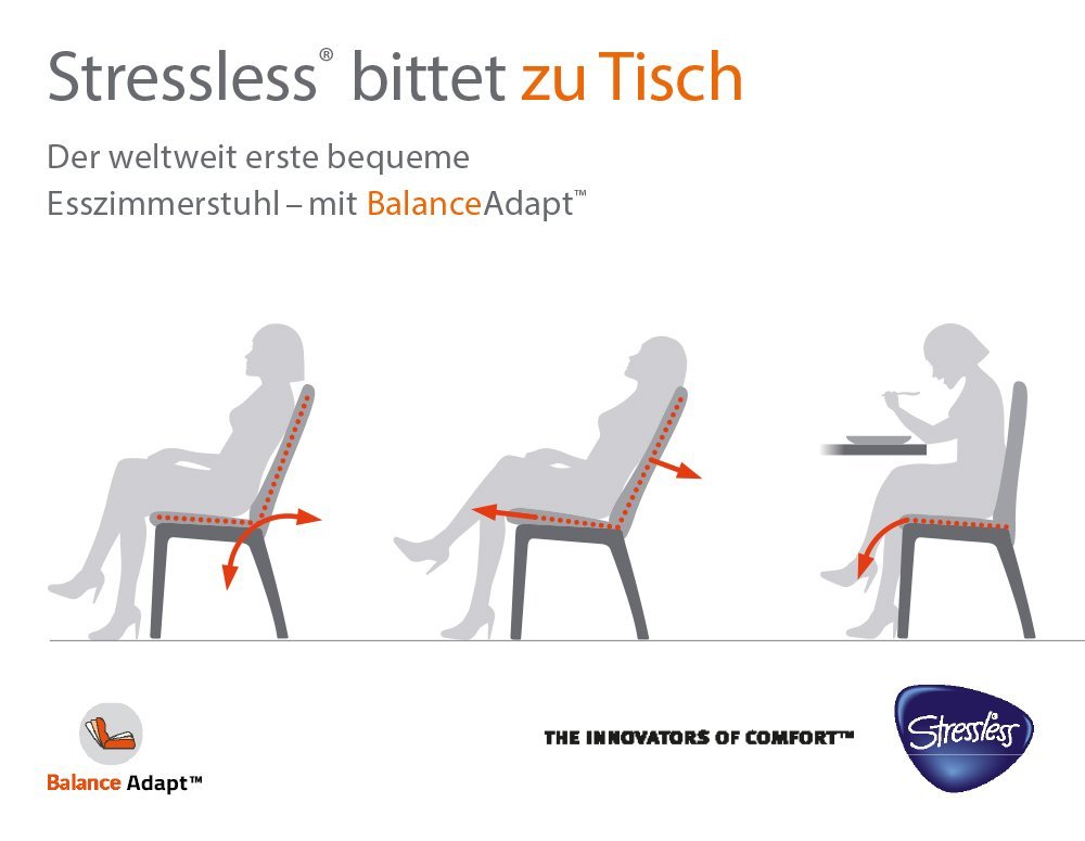 Stressless® Mint Esszimmerstuhl<br> in Stoff beige – Bild 7