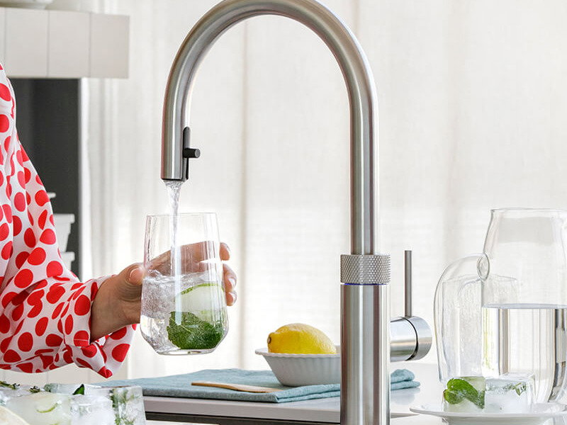 Quooker Cube, Wasserhahn, sprudelndes Wasser