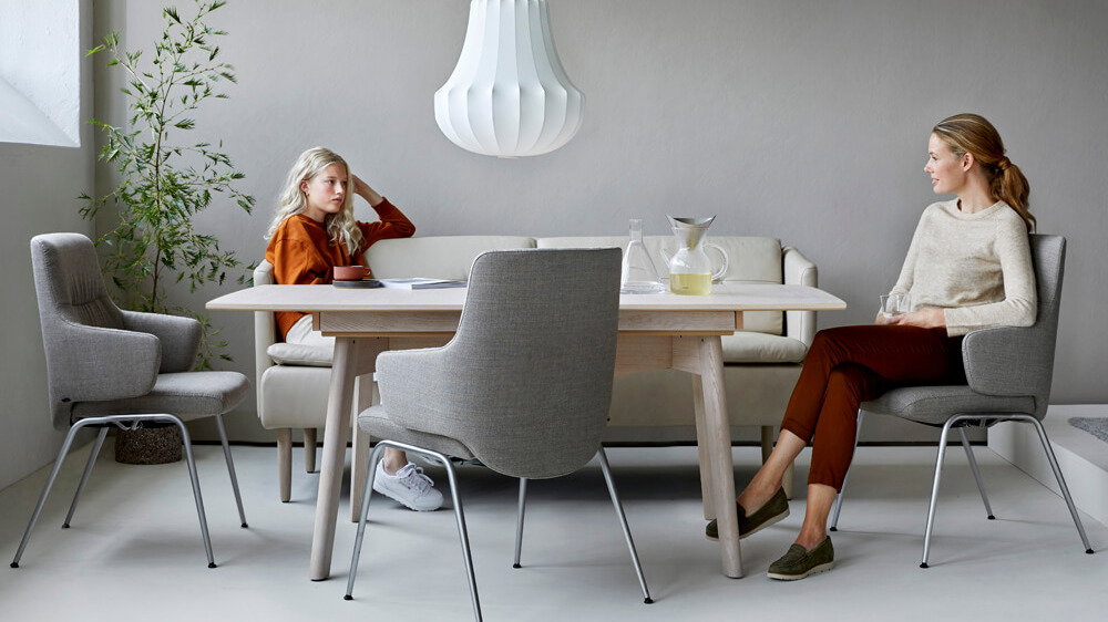 Stressless Dining, Esszimmermöbel von Stressless, grauer Stoff