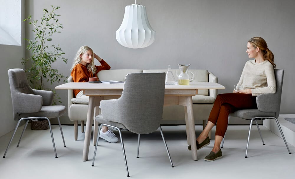 Stressless Dining, Esszimmermöbel von Stressless, grauer Stoff