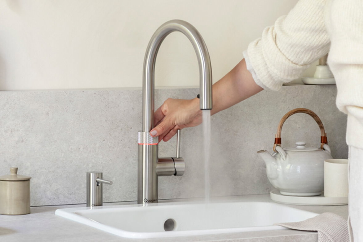 Quooker Wasserhahn in Benutzung