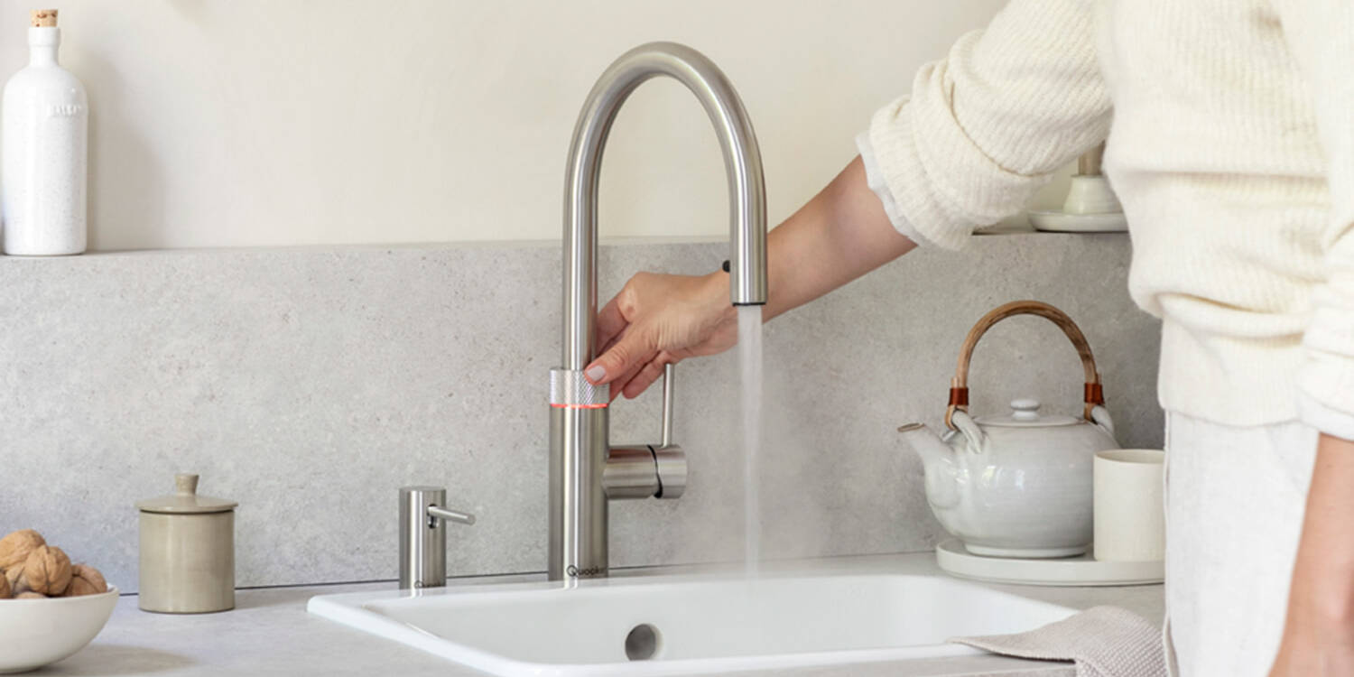 Quooker Wasserhahn in Benutzung