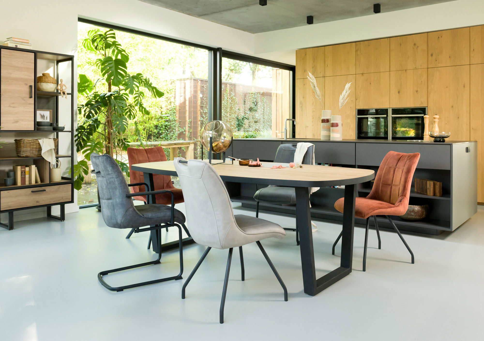 Polsterstühle im Esszimmer
