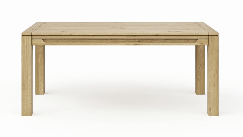 Esstisch Amora - LB ca. 180x90 cm, Wildeiche massiv bianco