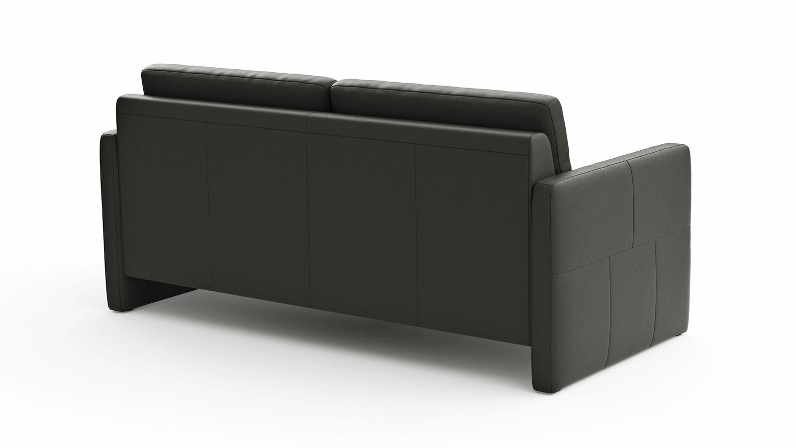 Sofa Arima - 2,5-Sitzer, Leder, Anthrazit von Global Comfort