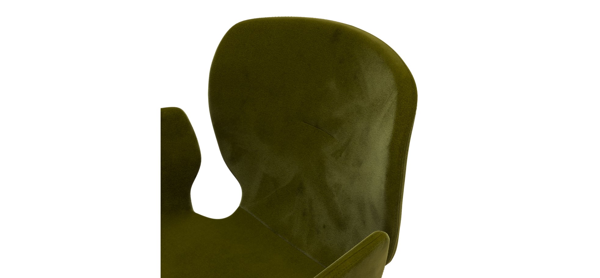 Armlehnstuhl Saltino - Stoff, Schlammgrün, mit Armlehne – Bild 3