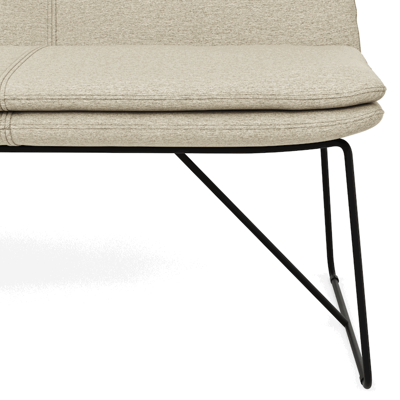 Polsterbank Macano - B ca. 180 cm, Stoff, Beige