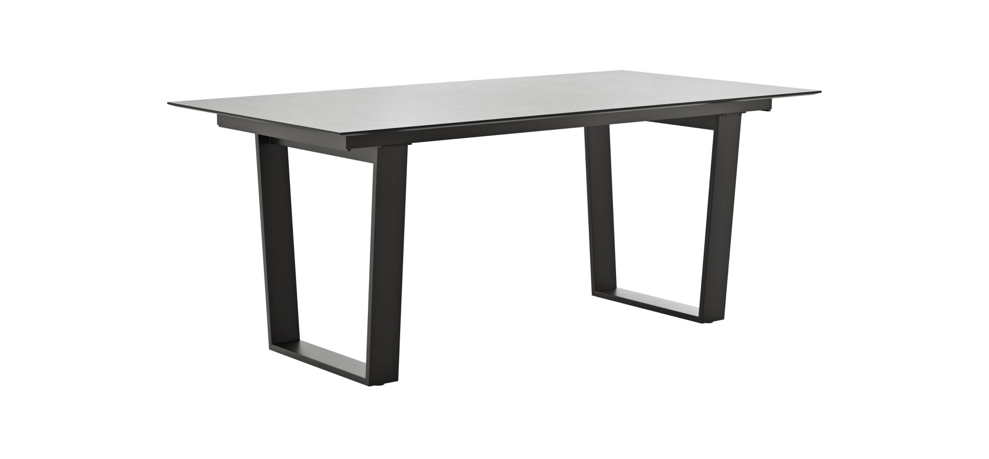 Esstisch Dinner - LB ca. 180x95 cm, keine Funktionen, Kunststoff, Hellgrau