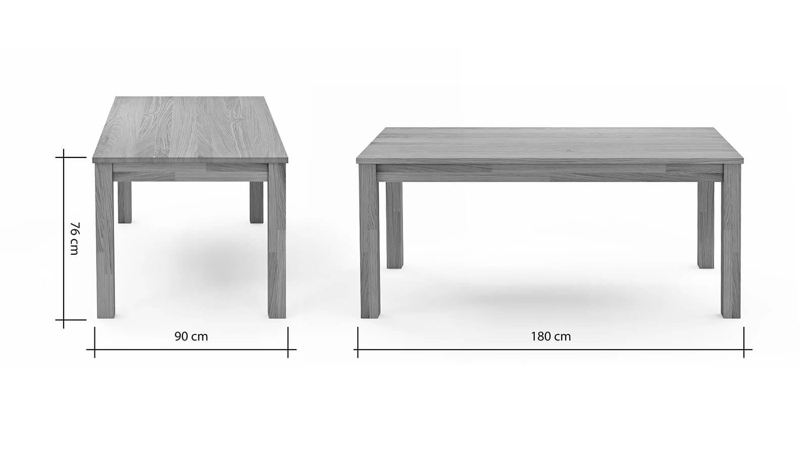 Esstisch Dinner - LB ca. 180x90 cm, keine Funktion – Bild 2