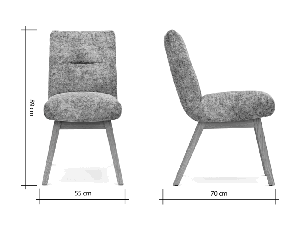 Leder Stuhl Calgary von Natura Home, grün, 4-Fuß, Holzfarben