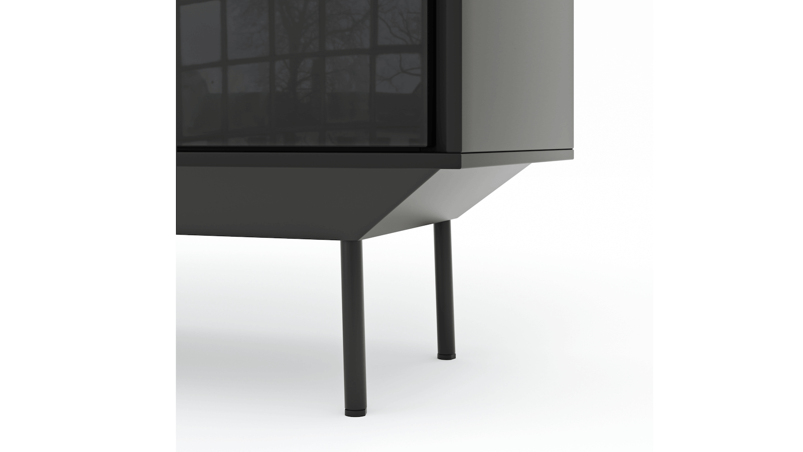 Graues Highboard Parano von Global Select