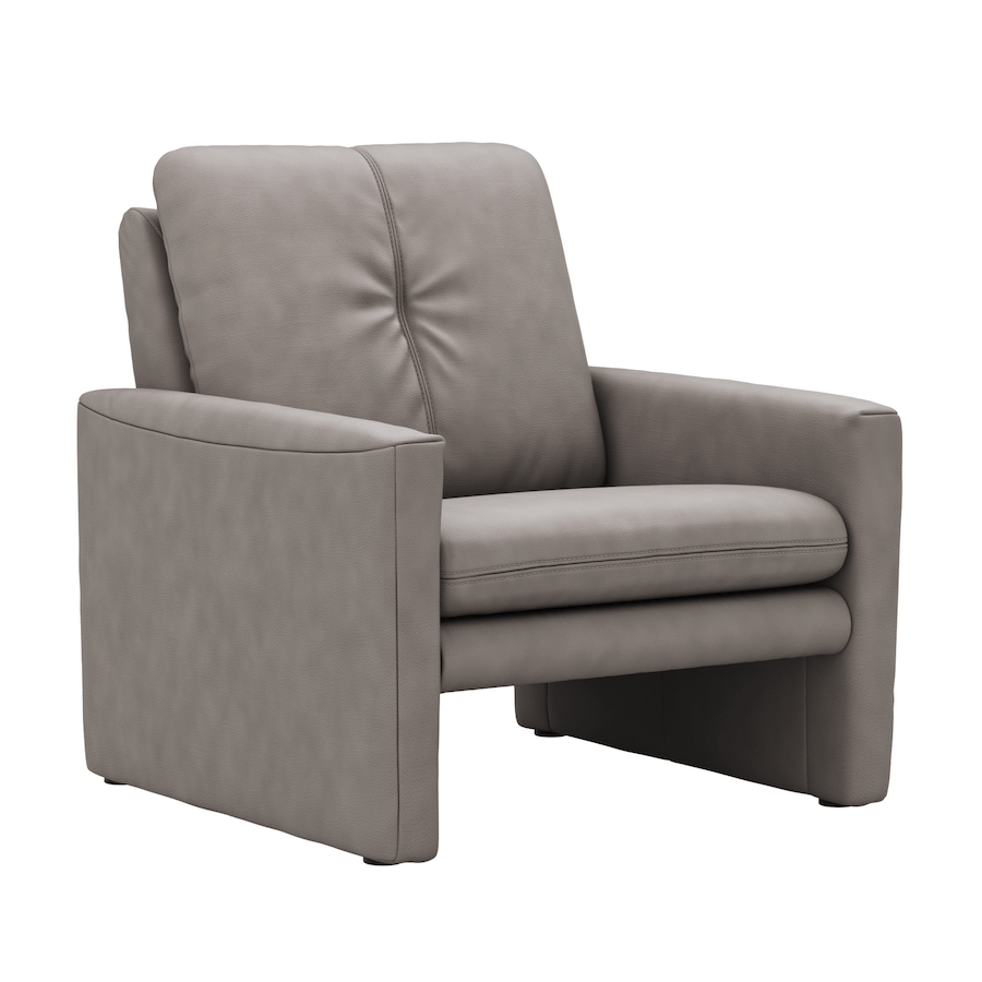 Sessel Tenero - inkl. Relaxfunktion, Stoff, Grau von Global Select