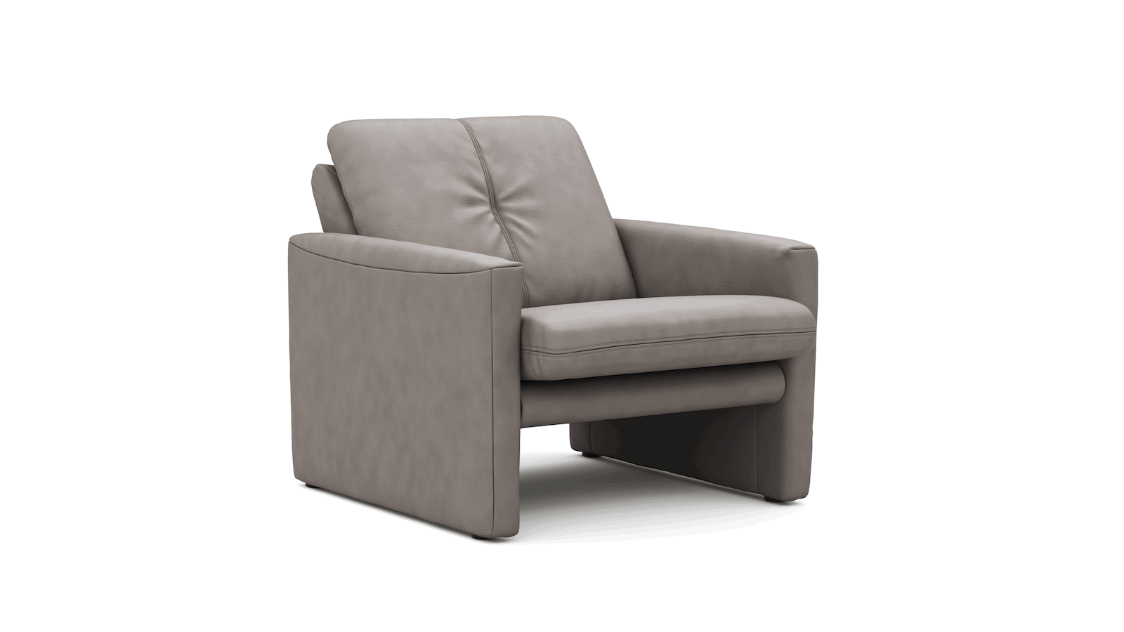 Sessel Tenero - inkl. Relaxfunktion, Stoff, Grau von Global Select