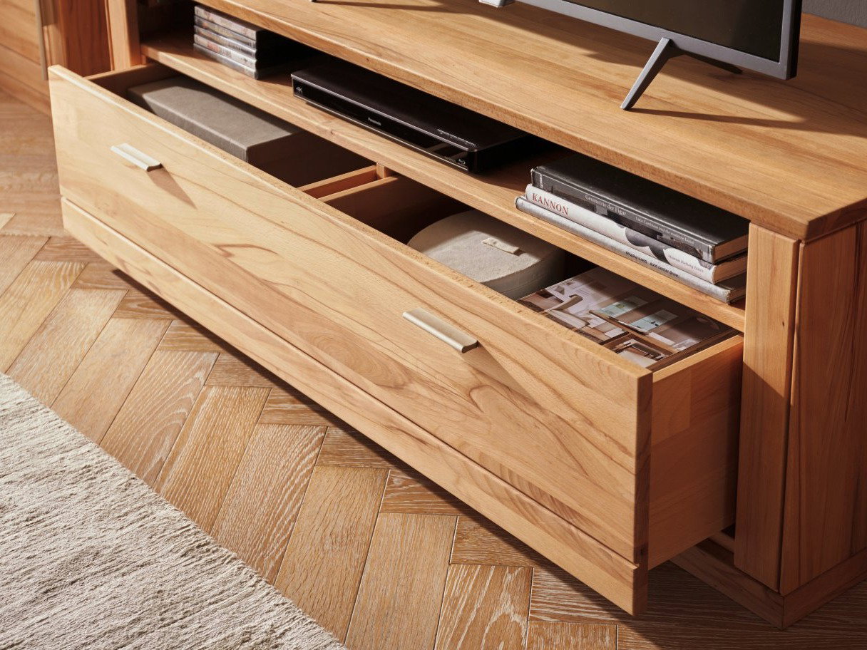 Offener TV-Schrank aus Buche