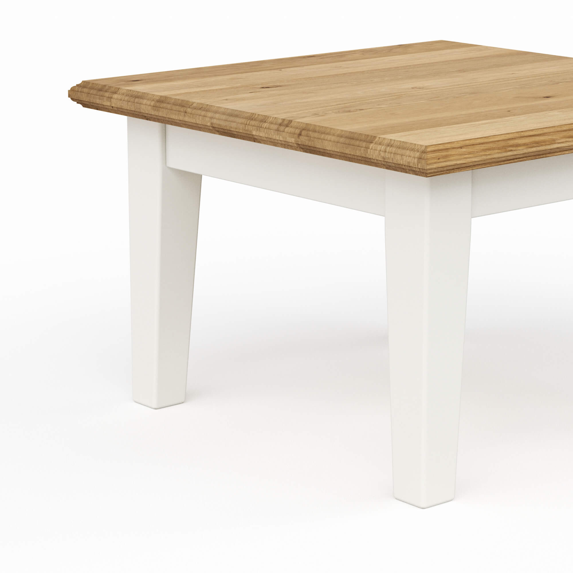 Beistelltisch Louisiana - LBH ca. 70x70x45 cm, Weiß von Styles United