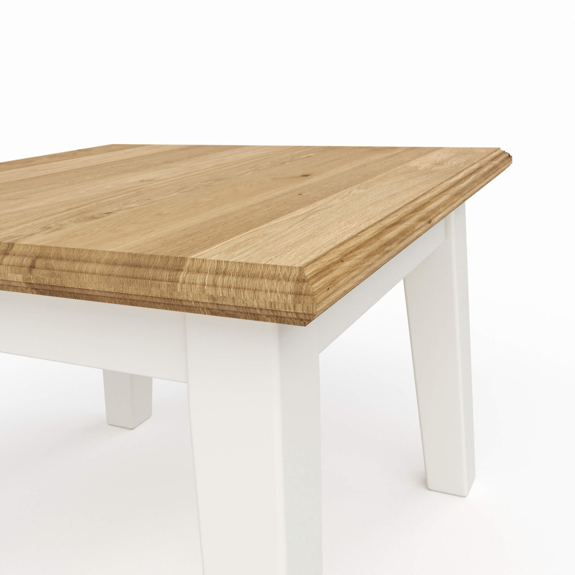 Beistelltisch Louisiana - LBH ca. 70x70x45 cm, Weiß von Styles United
