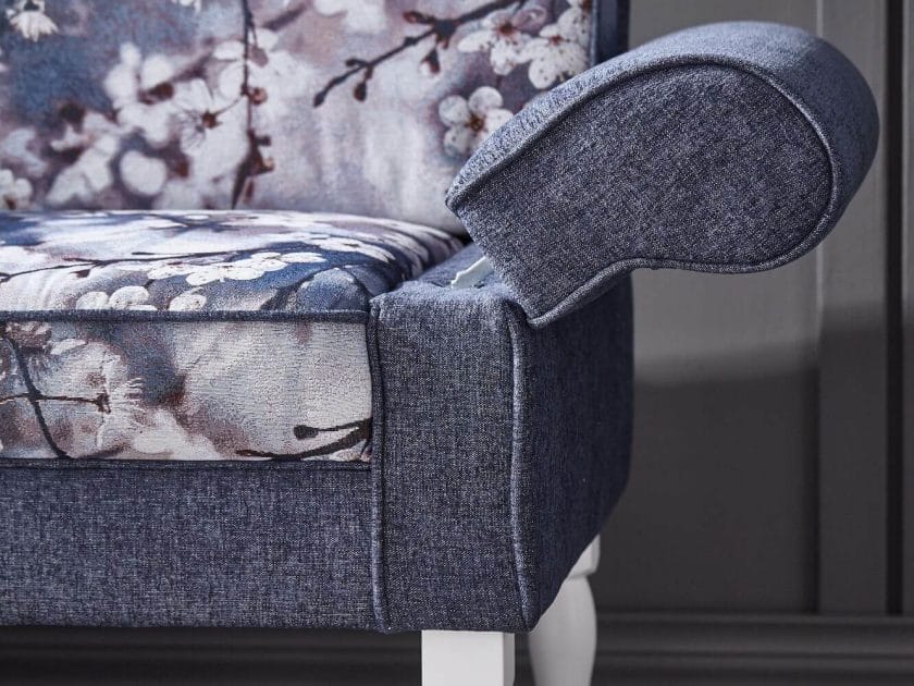 Sofa Washington - 3-Sitzer inkl. Armlehne verstellbar, Stoff, Mehrfarbig von Lebensart