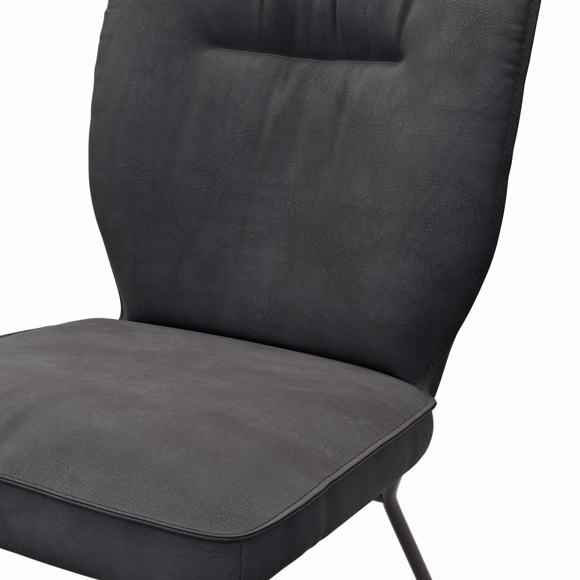 Stuhl Westmore von Natura Home, grau mit schwarzen Kufen, Natura Home