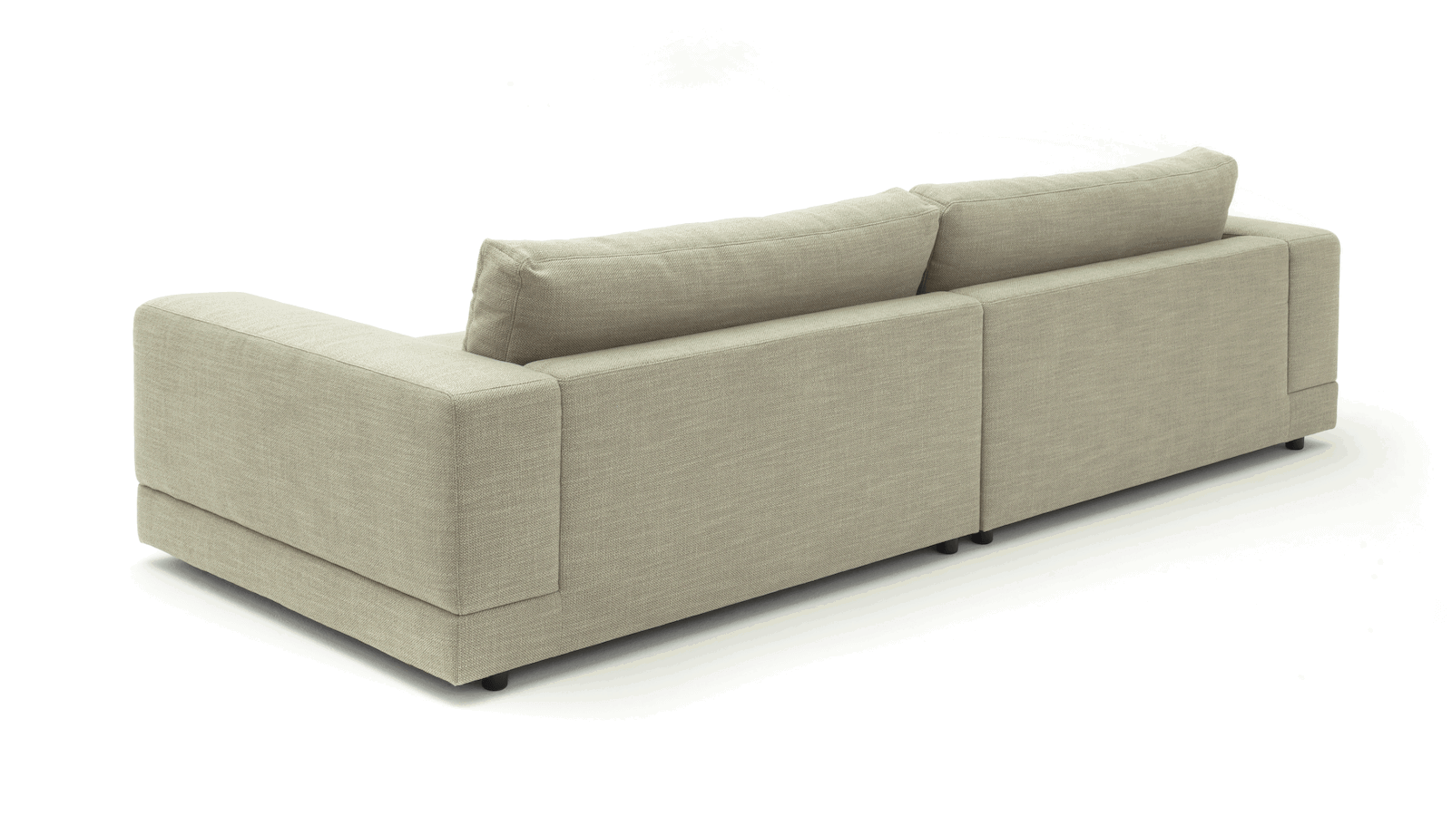 Sofa Juni - 3-Sitzer, Stoff, Lindgrün