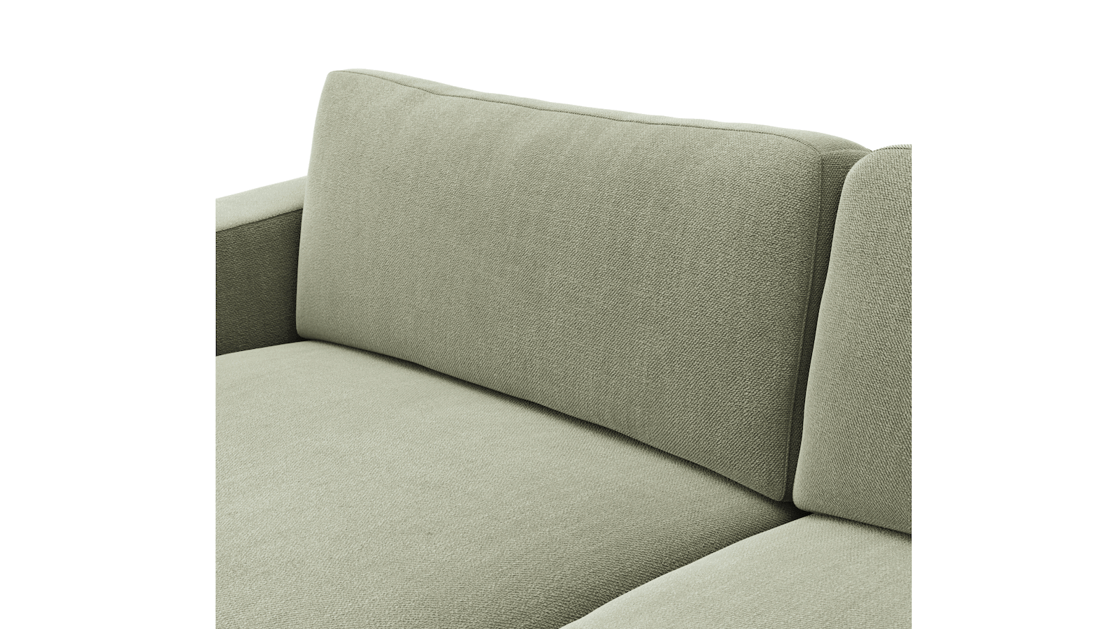 Sofa Juni - 3-Sitzer, Stoff, Lindgrün
