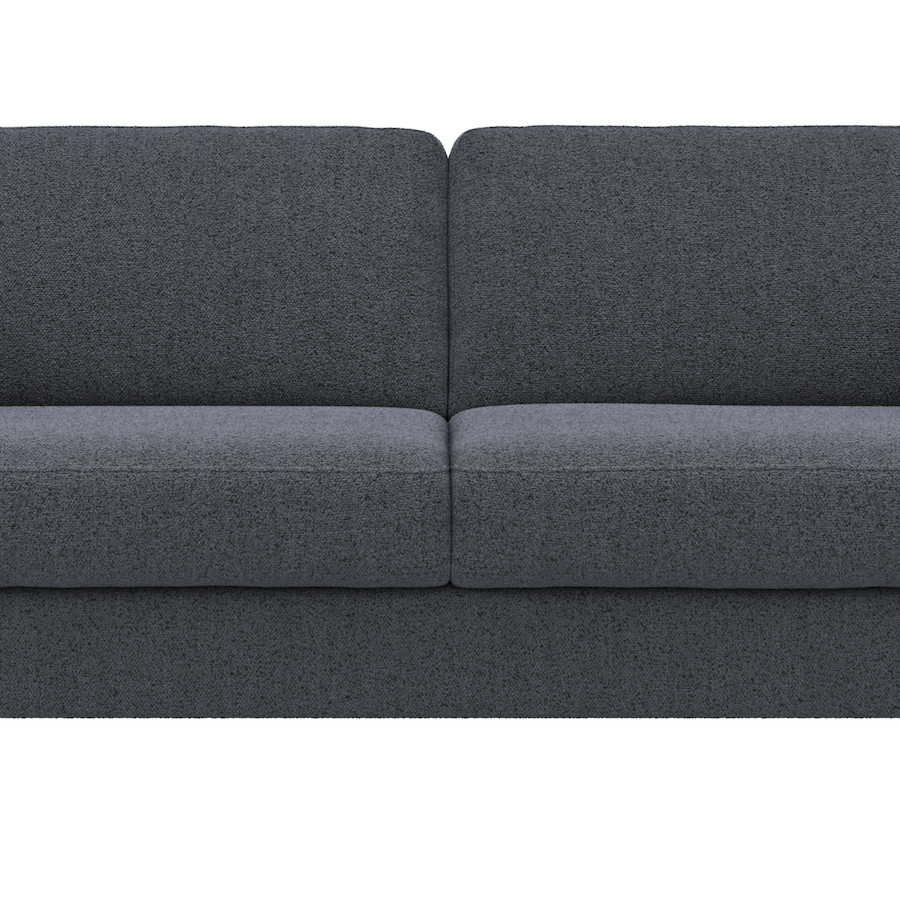 Sofa Nuoro - 2,5-Sitzer inkl. Schlaffunktion, Armlehne breit, Stoff, Eisblau