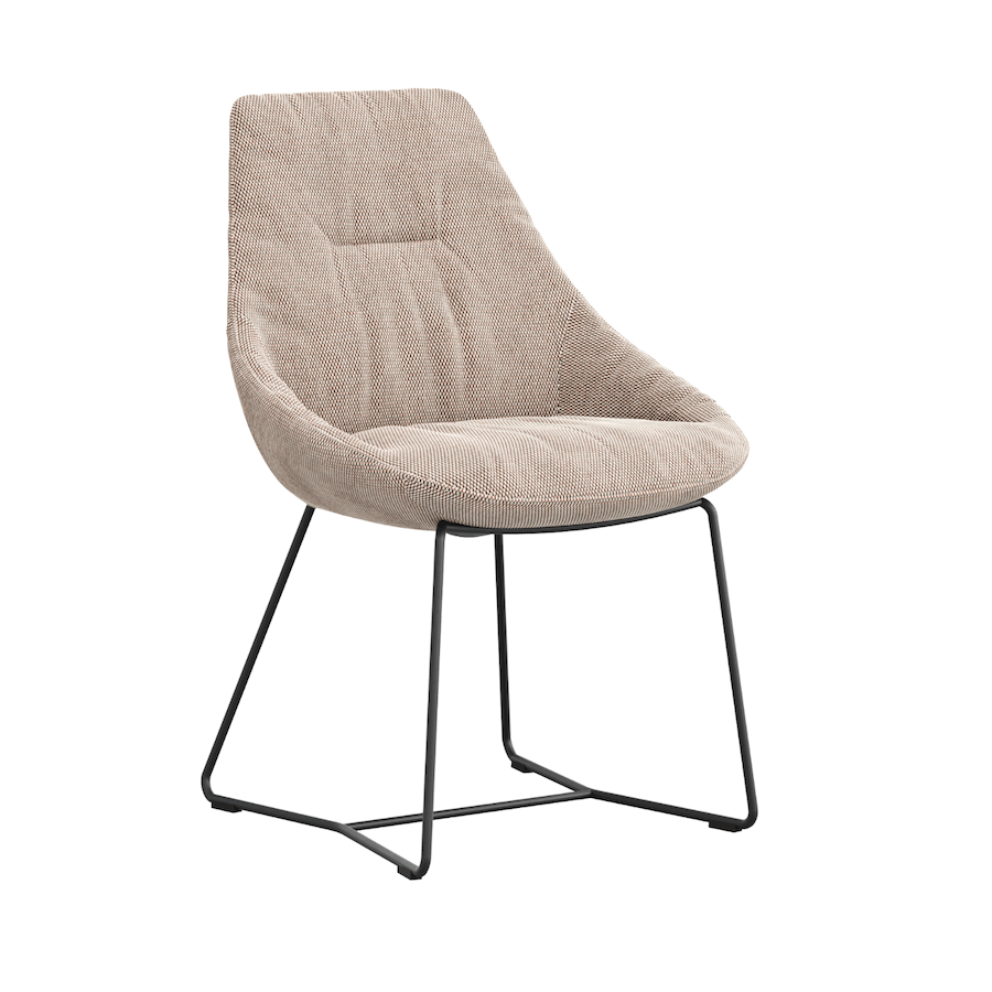 Stuhl Pegara - Stoff, Beige von Contur Einrichten