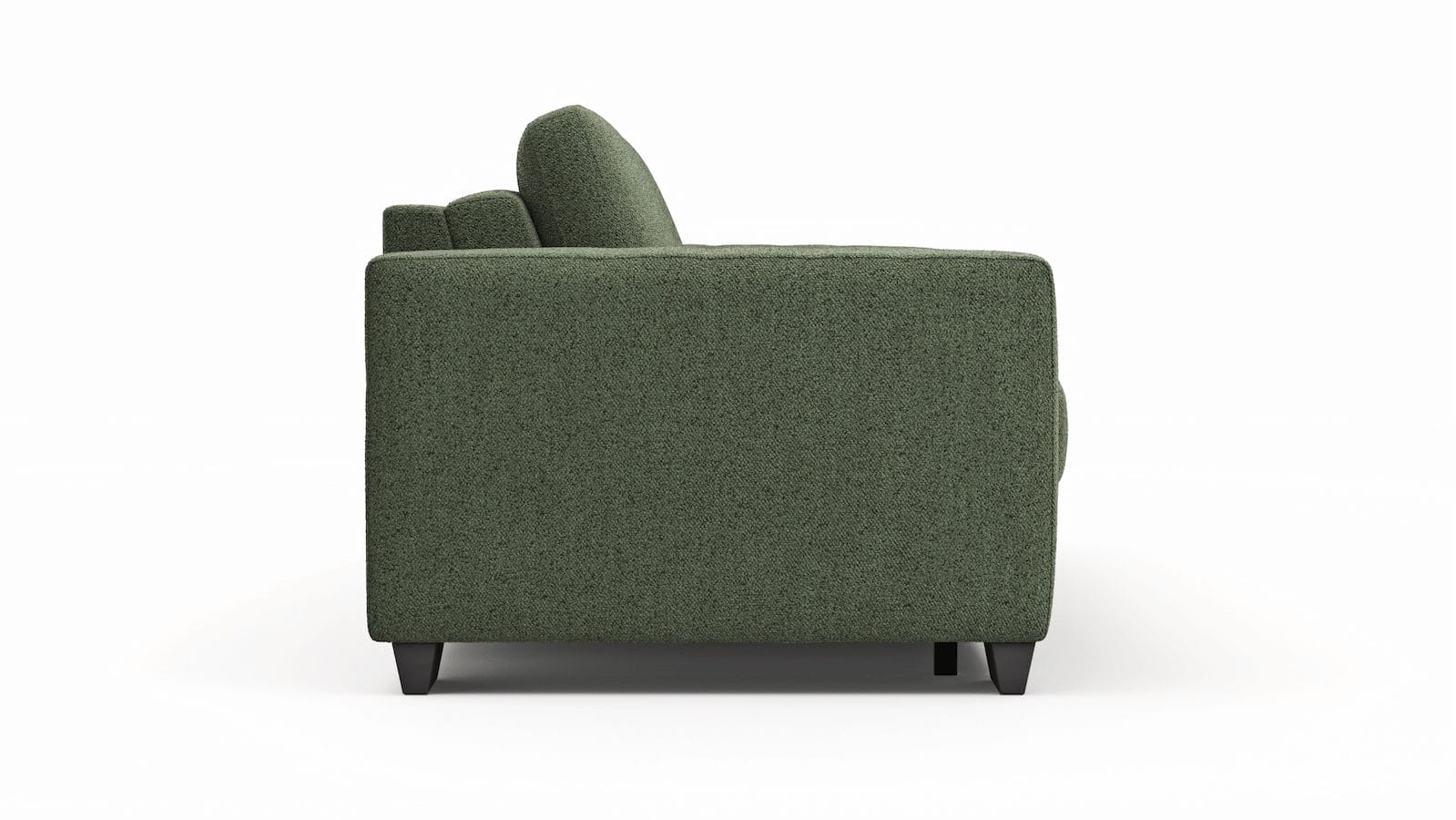 Sofa Nuoro - 3-Sitzer inkl. Schlaffunktion, Stoff, Olivgrün