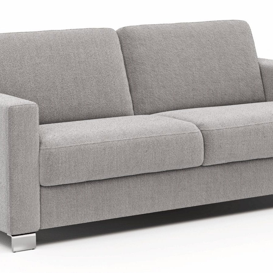 Sofa Nuoro - 2,5-Sitzer inkl. Schlaffunktion, Armlehne 1, Stoff, Grau