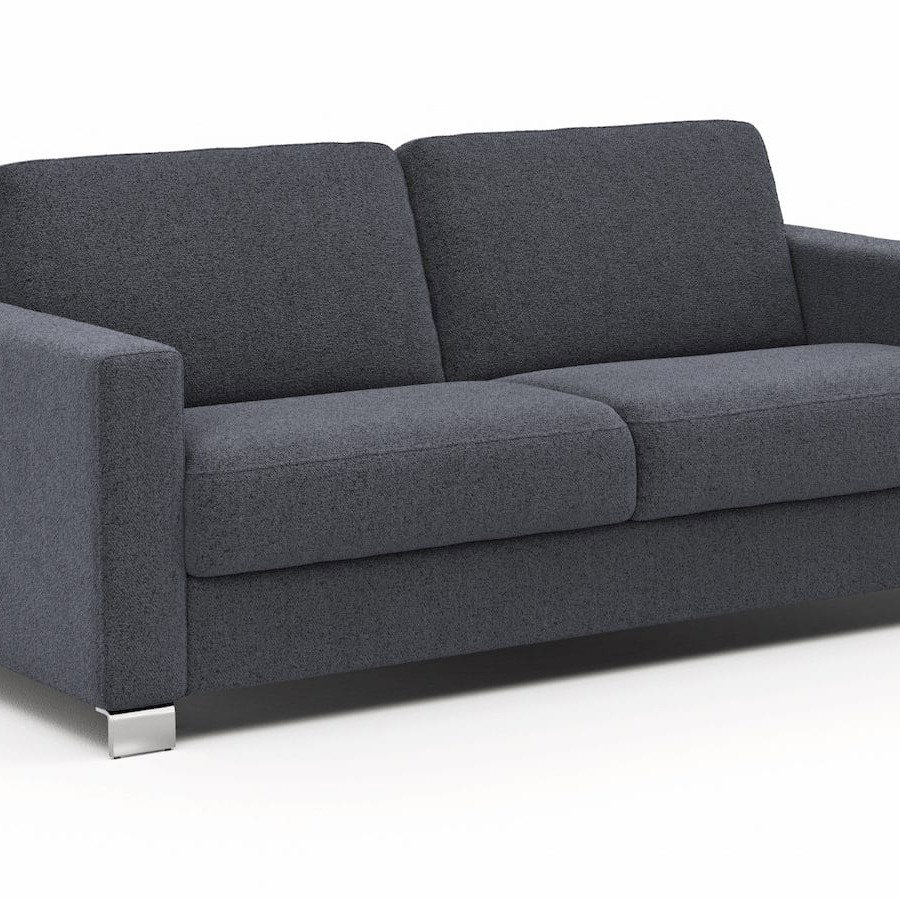 Sofa Nuoro - 2,5-Sitzer inkl. Schlaffunktion, Armlehne 1, Stoff, Eisblau