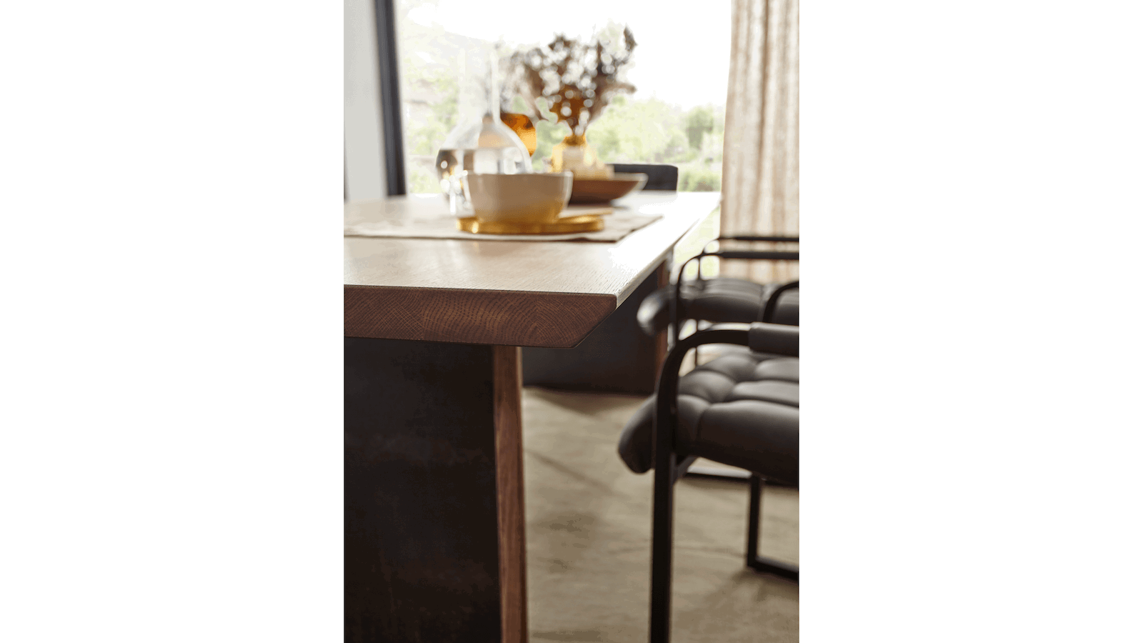 Esstisch Bakersfield - LB ca. 240x100 cm, Asteiche massiv, barrique von Natura Home