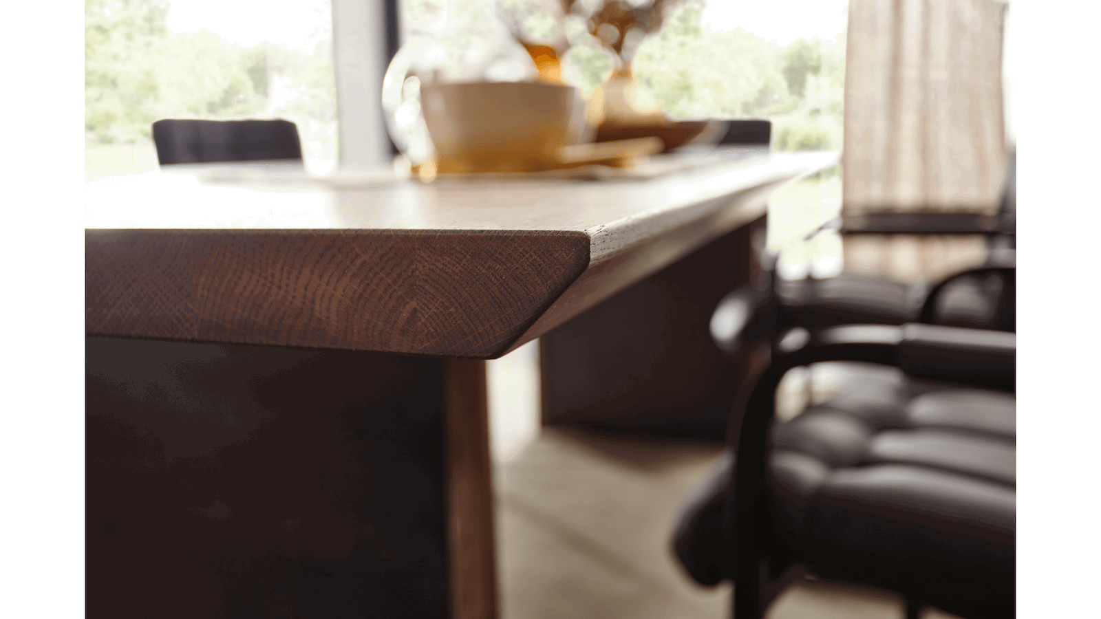 Esstisch Bakersfield - LB ca. 240x100 cm, Asteiche massiv, barrique von Natura Home