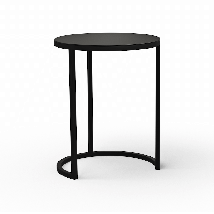 Beistelltisch Kai - LBH ca. 39x39x50 cm, Metall, Schwarz von Raum.Freunde