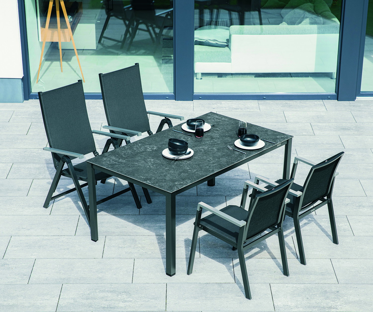 Kettler Tisch Anthrazit 160x95 cm