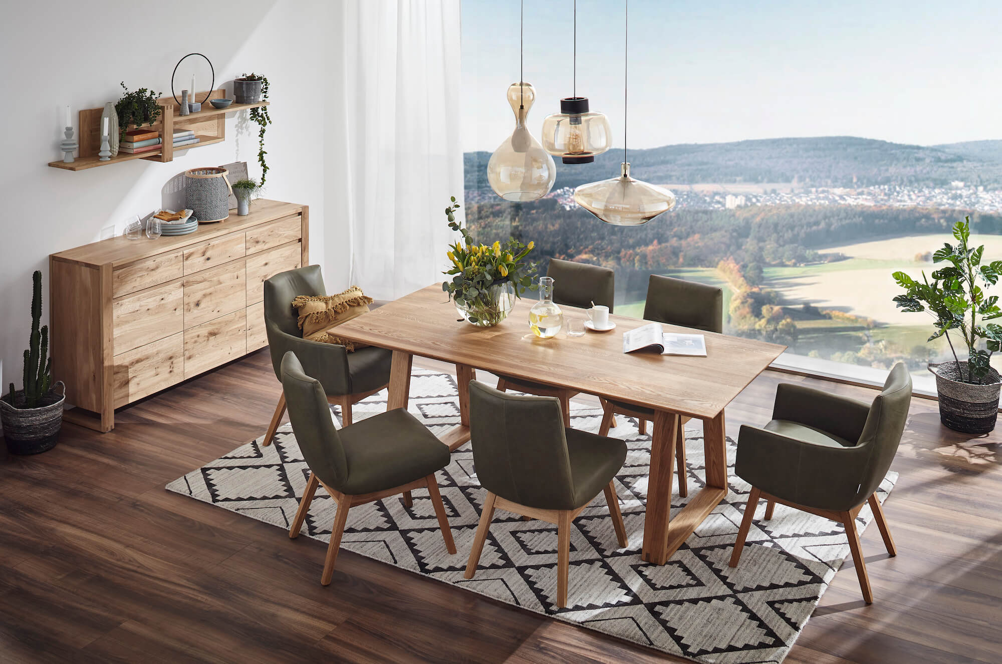 Einrichtungsbeispiel für Armlehnstuhl Calgary von Natura Home