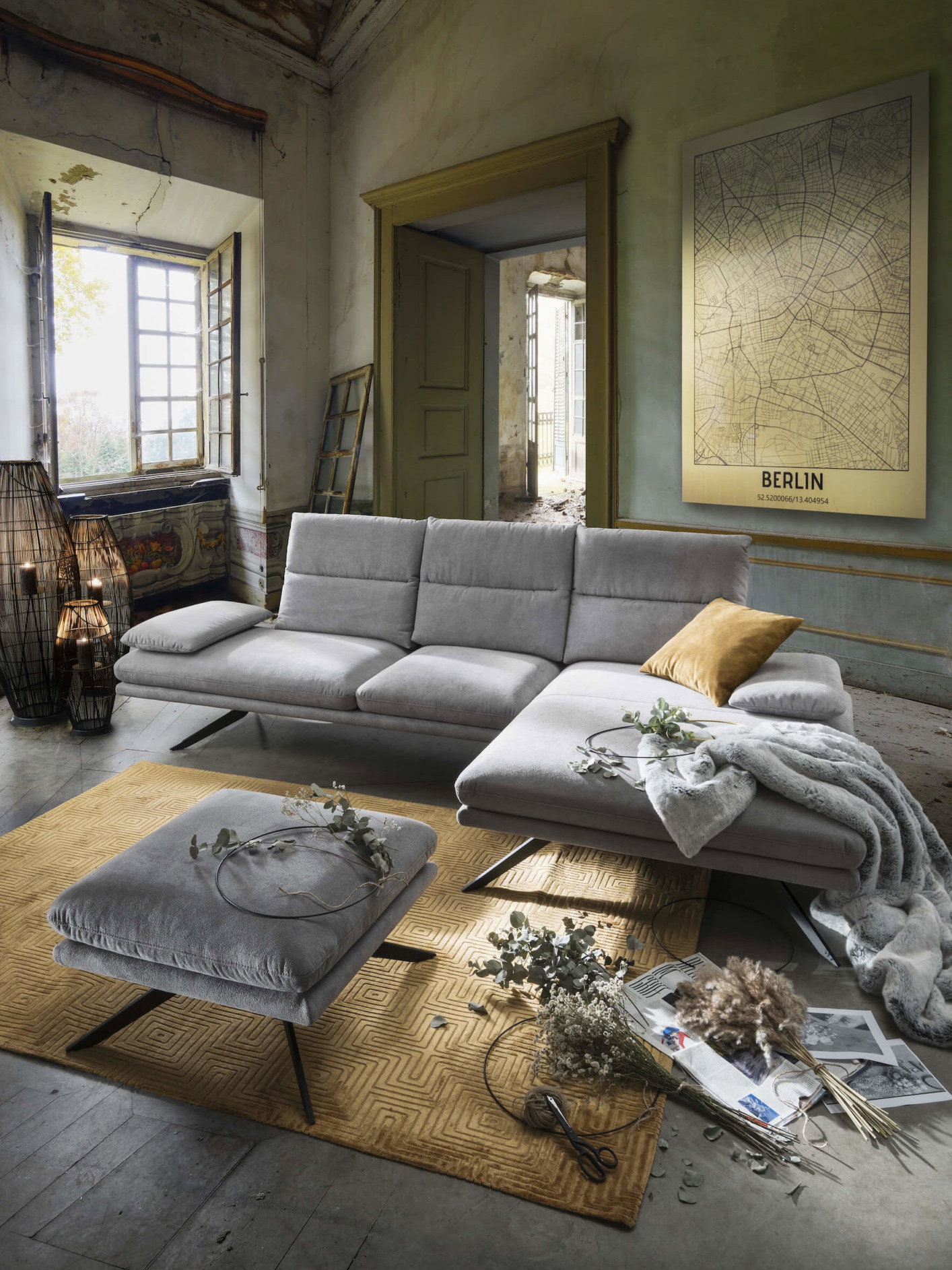 Klier Home Concept graues Sofa