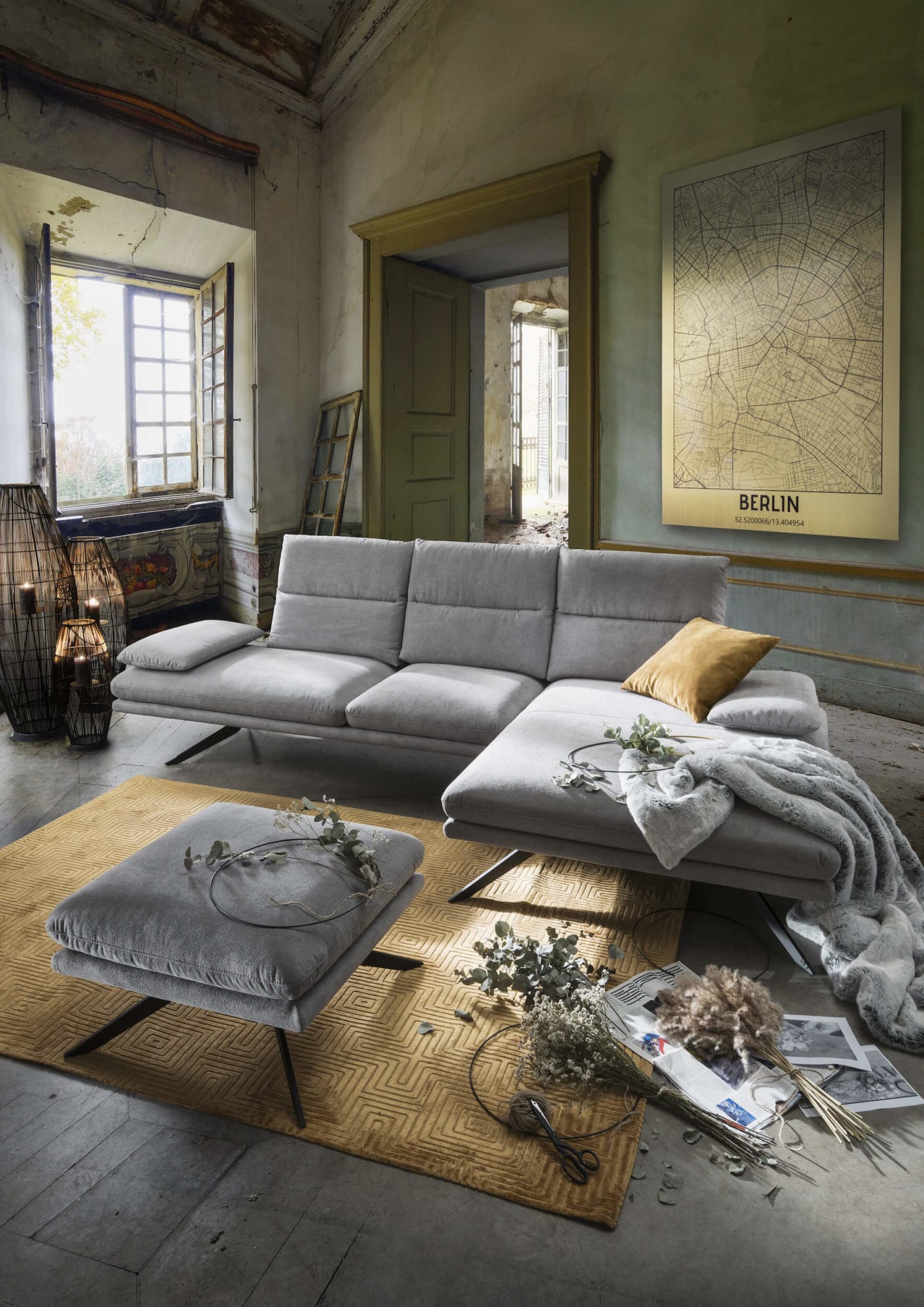 Klier Home Concept graues Sofa