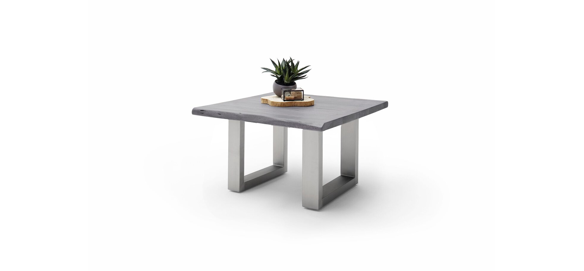 Couchtisch MAIDI grau mit U-Form Gestell – Bild 3