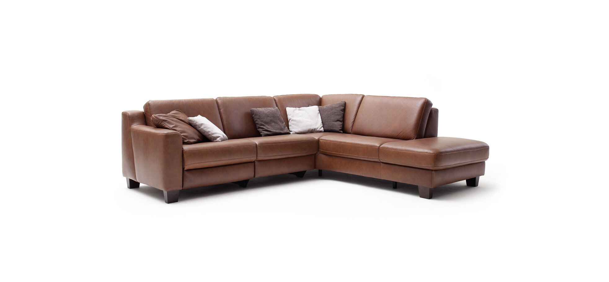 Polsterecke in Leder Braun