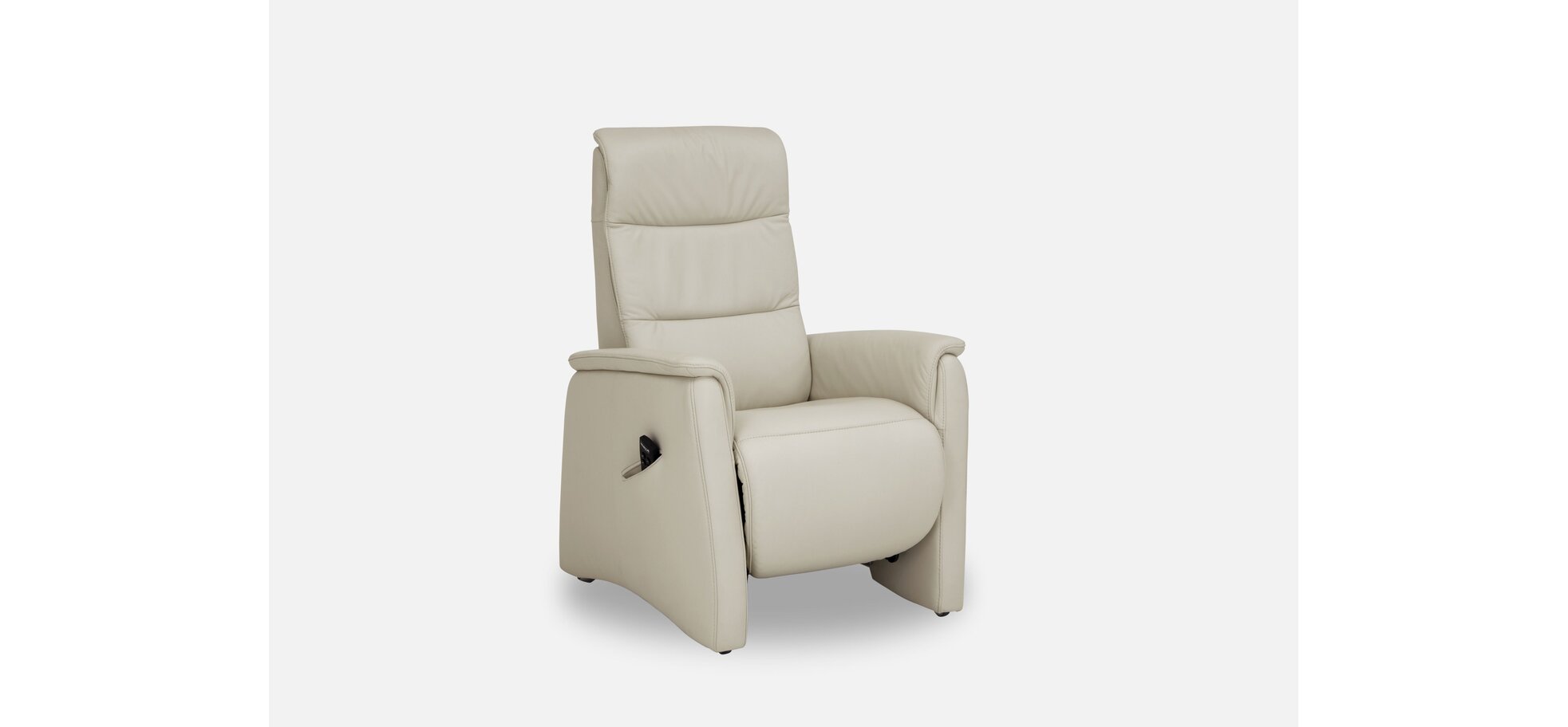 Relaxsessel in hellem Leder