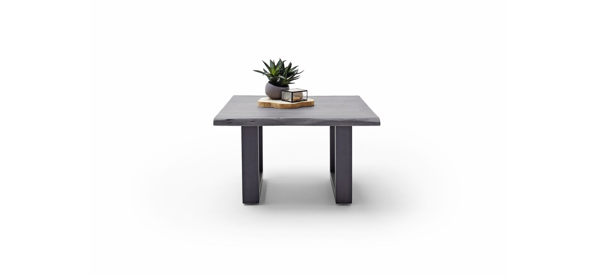 Couchtisch MAIDI grau mit U-Form Gestell – Bild 2