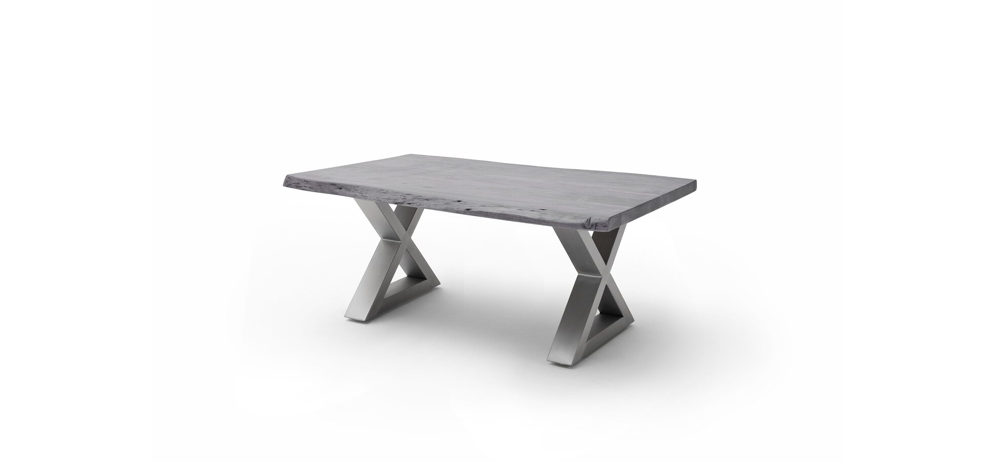 Couchtisch MAIDI grau mit X-Gestell – Bild 4