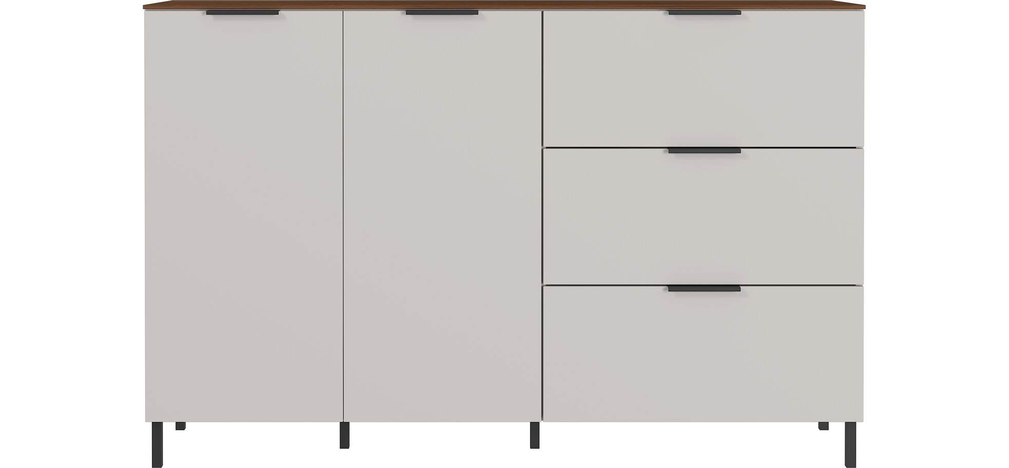 Sideboard GIWON mit 2 Türen und 3 Schüben kaschmir – Bild 2