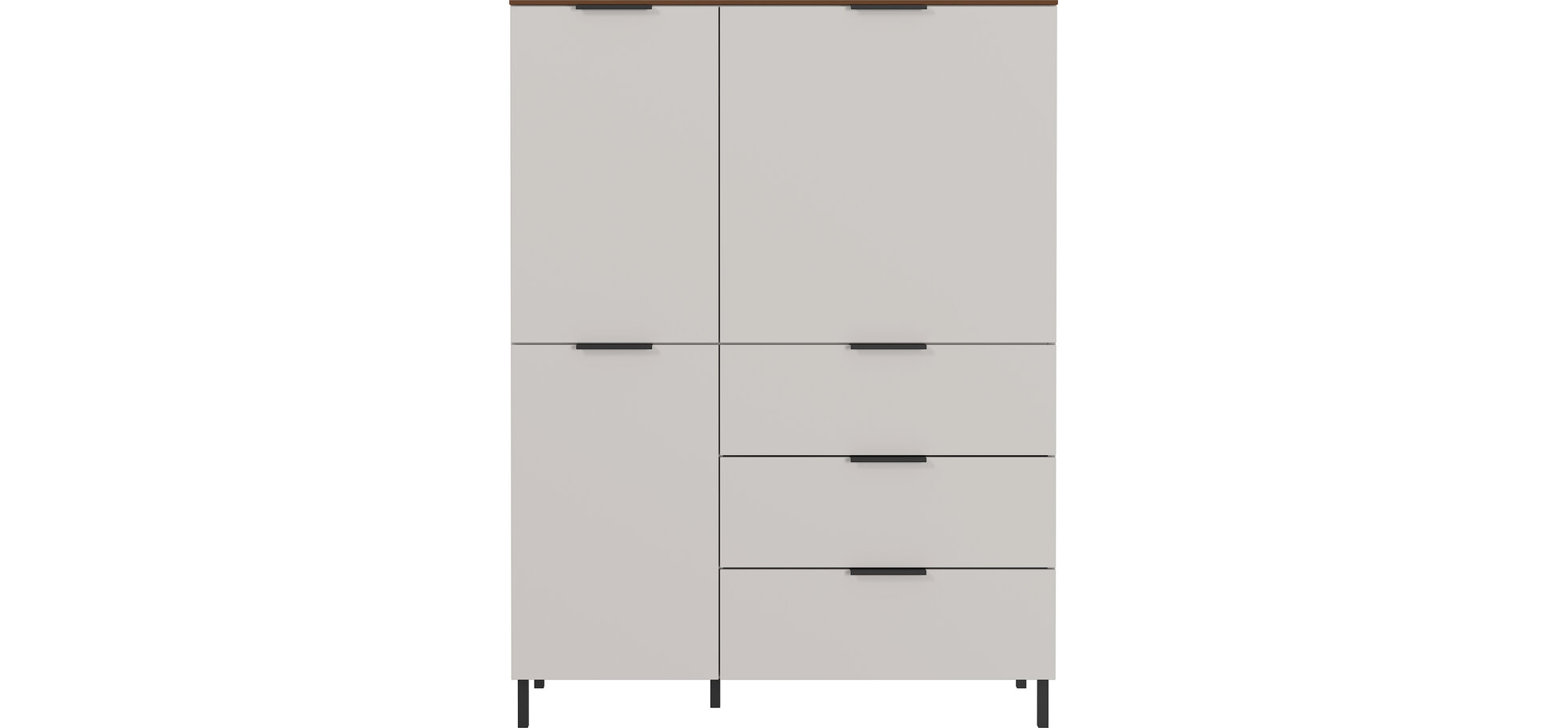 Highboard GIWON 3-türig mit 3 Schüben kaschmir – Bild 2