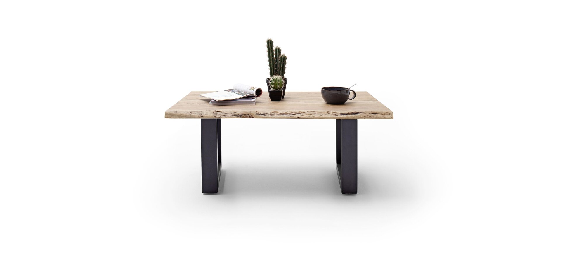 Couchtisch MAIDI braun/grau mit U-Gestell – Bild 4