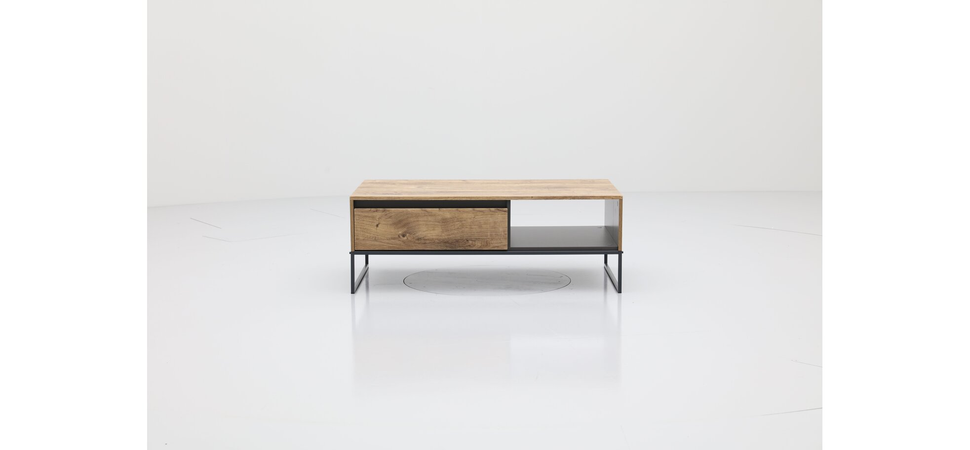 Sideboard Haveleiche Cognac Nachbildung mit Metallgestell