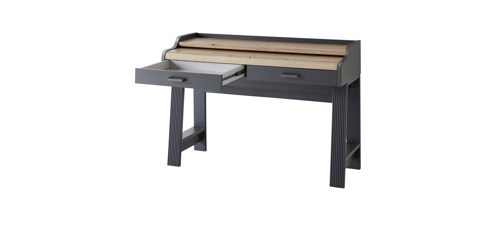 Konsol-/Homeoffice-Tisch - Graphit, Eiche Dekor – Bild 16