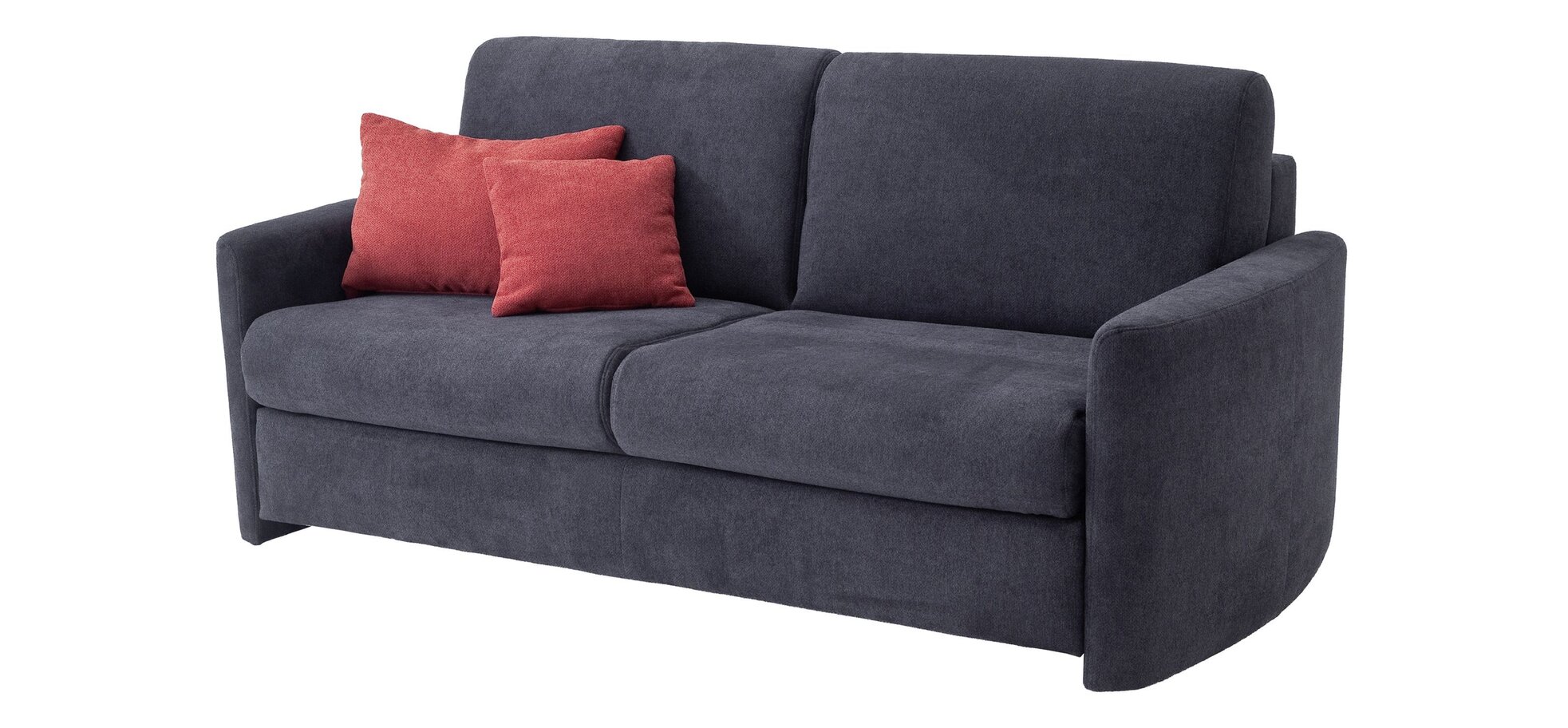 Schlafsofa - 2,5 Sitzer inkl. Schlaffunktion, Stoff, Anthrazit