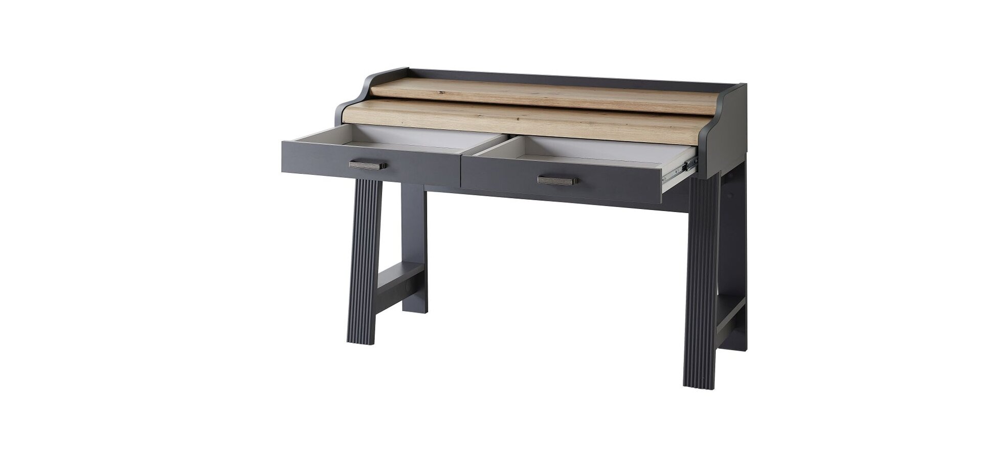 Konsol-/Homeoffice-Tisch - Graphit, Eiche Dekor – Bild 13