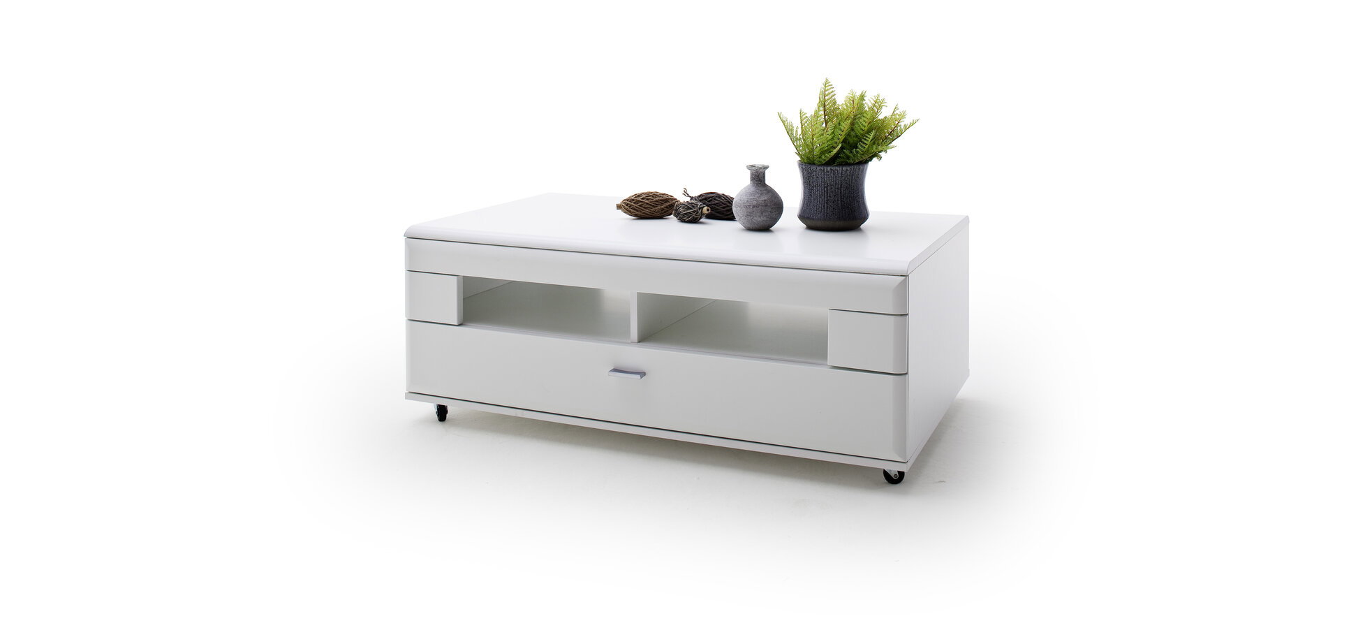 Couchtisch - LBH ca. 70x115x44 cm, Weiß