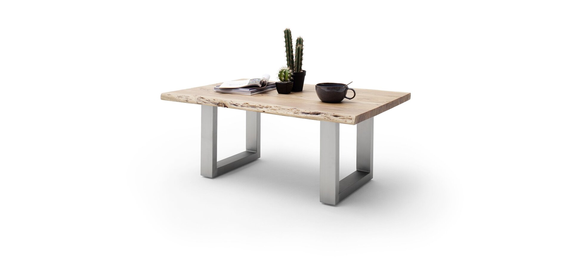 Couchtisch MAIDI braun/grau mit U-Gestell – Bild 4